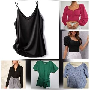 6 For 35 - Women's Tops - Various Types & Colors - Small
